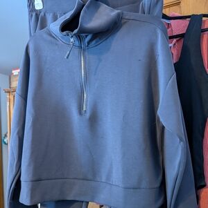 Plum Half-Zip Pullover with Matching Pants